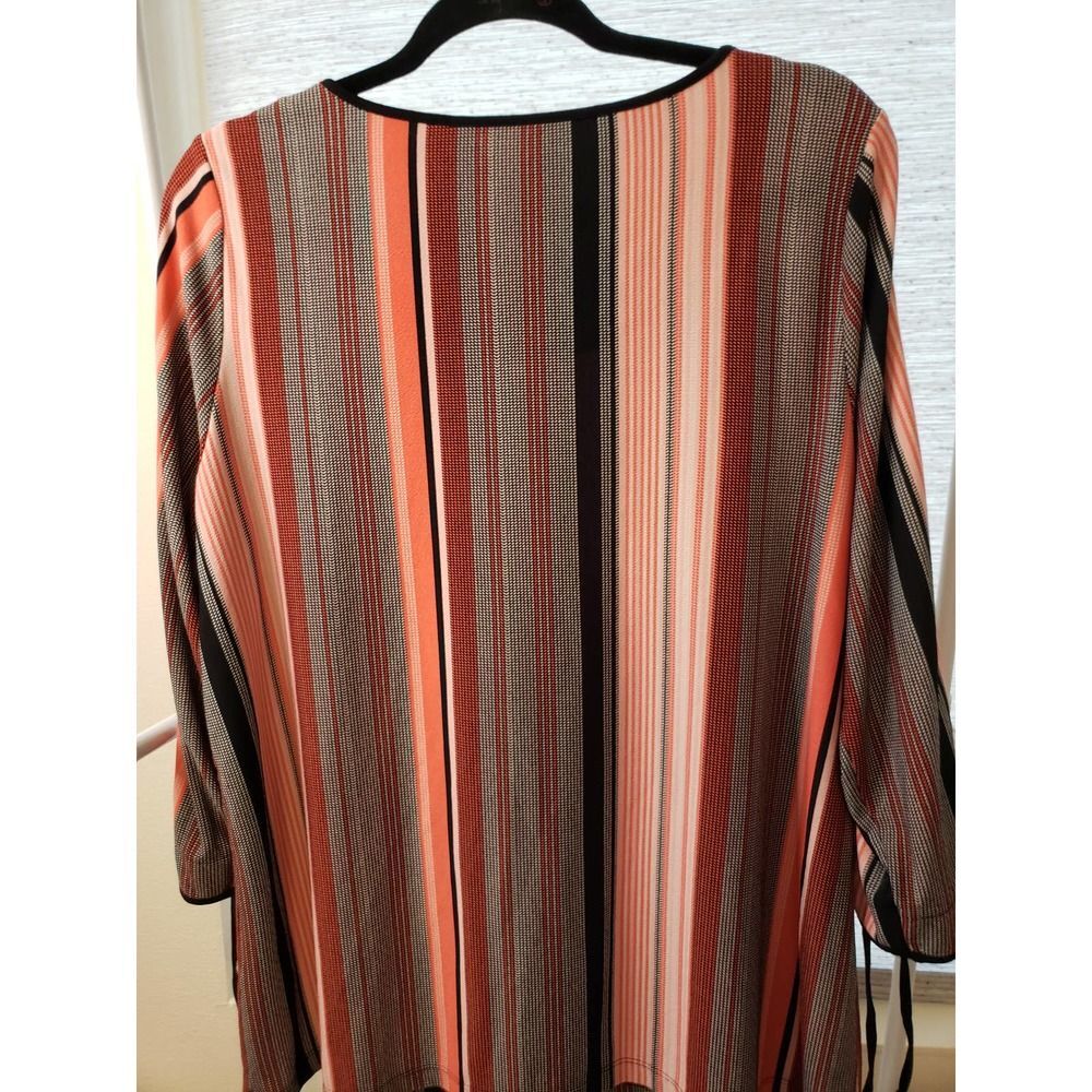 Roz and Ali Striped Blouse. Casual, Vintage Revival, Y2K 100130 - Picture 3 of 4